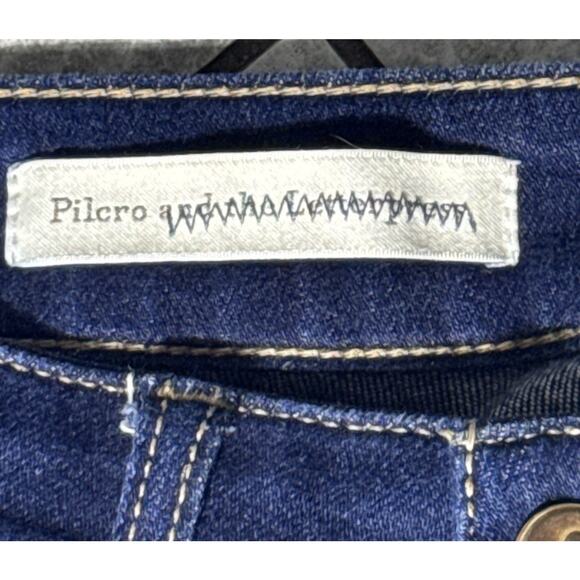 Pilcro Anthropologie Womens Ankle Gold Button Detail Denim Jeans 27 x 29 - Picture 4 of 6